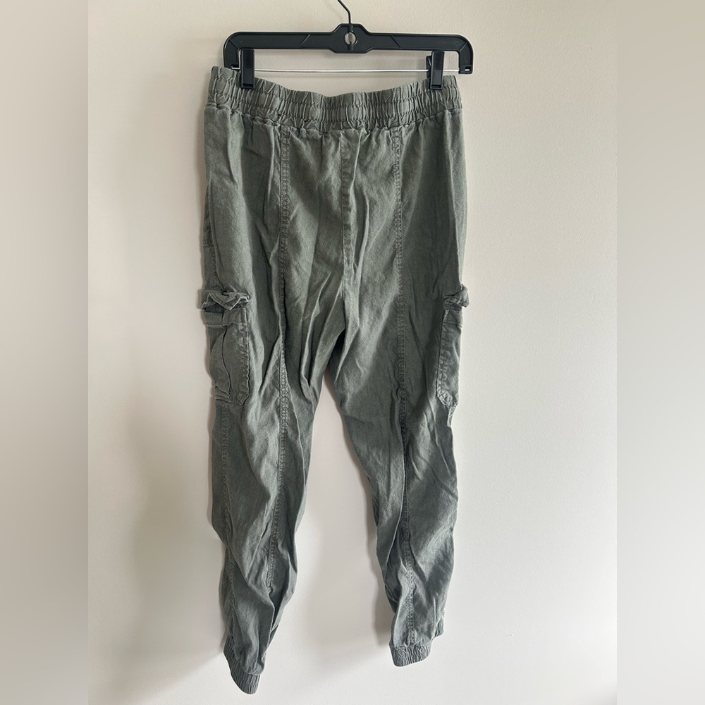 INC International Women’s Cargo Joggers army Green med drawstring elastic waist - Picture 4 of 4